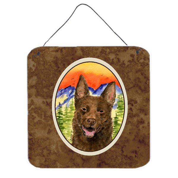 Micasa 6 x 6 in. Australian Kelpie Aluminium Metal Wall or Door Hanging Prints MI233479